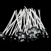 キャンドル芯 座金付き 50本入り コーティング芯 ろうそく芯 蝋燭 ハンドメイド DIY 手作り ハンドクラフト 材料 パーツ アロマキャンドル ジェルキャンドル