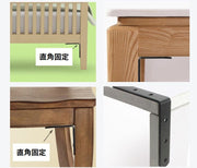 ブラケット 20個セット 棚受け金具 L字 直角 補強 固定 コーナー キャビネット 棚 机 家具 DIY 部品 パーツ 材料