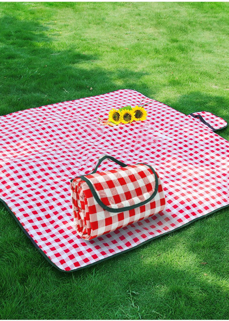 レジャーシート 折り畳み 厚手 キルティング 200x200cm 持ち手付き 商品画像5