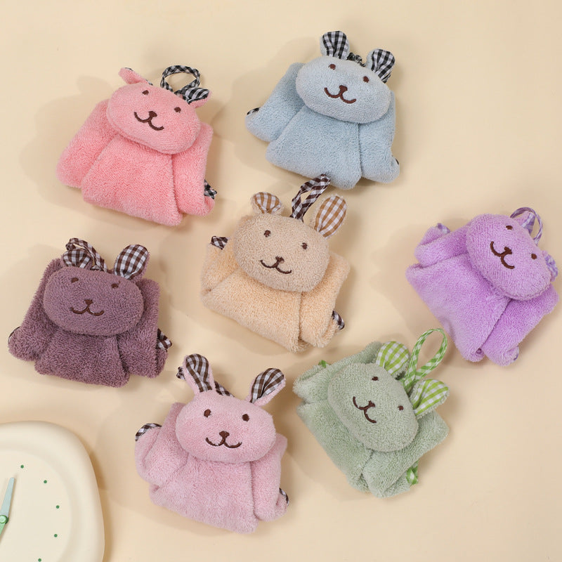 ループ付きタオル ハンドタオル 子供用 キッズ ベビー 吊り下げ 商品画像4