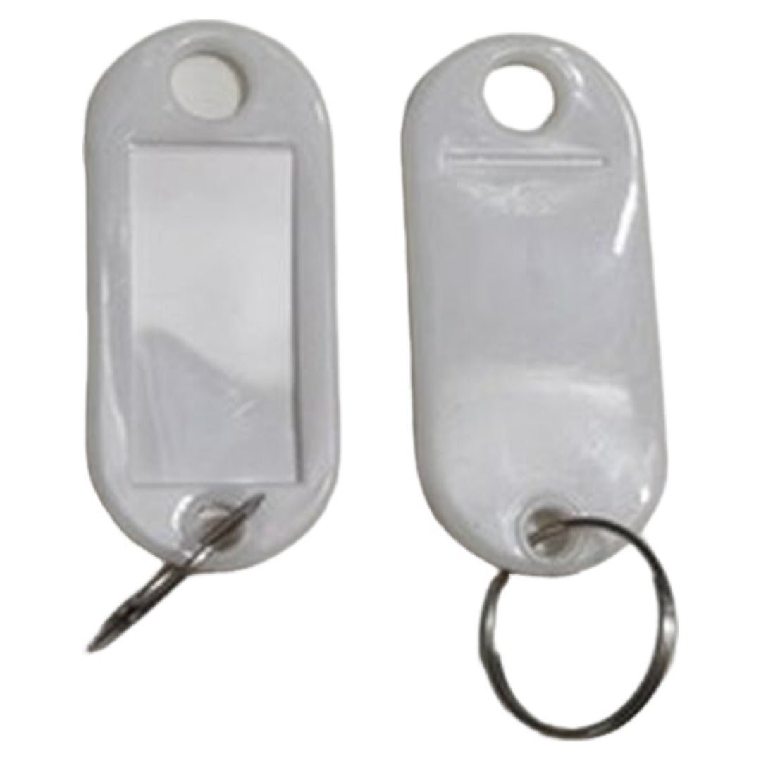 ネームタグ 10個セット キーラベル 荷物タグ 名札 ネームプレート ラゲッジタグ 鍵 カギ ラベル 紛失防止 キーホルダー キーリング 紙入り 旅行 トラベル カラバリ豊富