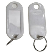 ネームタグ 10個セット キーラベル 荷物タグ 名札 ネームプレート ラゲッジタグ 鍵 カギ ラベル 紛失防止 キーホルダー キーリング 紙入り 旅行 トラベル カラバリ豊富