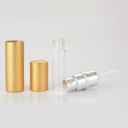 アトマイザー 詰め替え容器 スプレーボトル 持ち運び 5ml ディスペンサー スプレー 香水 小分けボトル ポータブル コンパクト 小さい 軽量 ミニボトル アロマ フレグランス コロン シンプル おしゃれ 上品 かわいい 金色 銀色 黒 ピンク 赤 青 紫