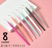 まつ毛パーマスティック ラッシュスティック まつげパーマ カール スティック 棒 リフティング セルフケア 立ち上げ 睫毛 まつエク 巻き上げ まつ毛カール ラッシュブラシ アイラッシュ ロット ピンク 銀色 青 ローズ 黒 白 橙