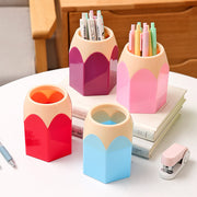 ペンスタンド ペン立て 鉛筆立て 文房具収納 メガネ収納 机上収納用品 整理用品 えんぴつデザイン コスメ収納 歯ブラシ立て 小物収納 おしゃれ かわいい インテリア雑貨