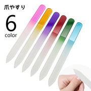 爪やすり 爪磨き ネイルケア用品 ネイルシャイナー ネイルファイル ツヤ出し ガラス お手入れ 水洗い可 身だしなみ ネイルグッズ 爪ヤスリ 爪ケア用品 シンプル 使いやすい スティック状 棒状 クリアカラー 透明 紫 赤 黄 青 緑 ピンク
