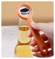 栓抜き ボトルオープナー 蓋開け 瓶 キャップ キッチンツール インテリア ロングハンドル ループ付き 吊り下げ クマ耳 可愛い
