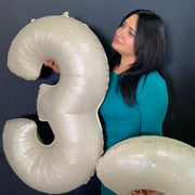 バルーン 数字 ナンバーバルーン 風船 85cm 装飾 飾り付け 誕生日 イベント 記念日 パーティー デコレーション 大きい パーティーグッズ 無地 室内装飾