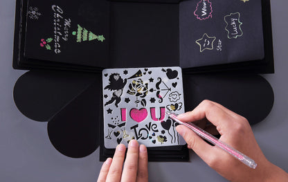ステンシルシート 5点セット 5枚セット ステンシルプレート 描画 テンプレート 商品画像3