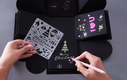 ステンシルシート 5点セット 5枚セット ステンシルプレート 描画 テンプレート 商品画像4