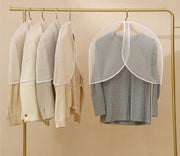 衣類カバー ショートタイプ 単品 1枚 ほこりよけカバー 衣服 ショルダーカバー 肩掛け 吊り下げ衣類 洋服カバー 防汚 防塵 吊るし収納 クローゼット 日用雑貨