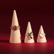 リングスタンド 単品 1個 アクセサリーケース アクセサリースタンド 指輪置き ディスプレイ ナチュラル シンプル おしゃれ 自宅 店舗 写真撮影