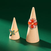 リングスタンド 単品 1個 アクセサリーケース アクセサリースタンド 指輪置き ディスプレイ ナチュラル シンプル おしゃれ 自宅 店舗 写真撮影