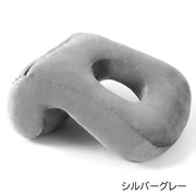 枕 お昼寝用 ピロー うつ伏せ寝 寝具 仮眠 デスク 卓上 机 オフィス 穴あき うつぶせ クッション 車内 旅行 シンプル 便利