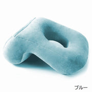 枕 お昼寝用 ピロー うつ伏せ寝 寝具 仮眠 デスク 卓上 机 オフィス 穴あき うつぶせ クッション 車内 旅行 シンプル 便利