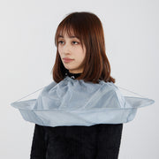散髪用ケープ ヘアーカット用エプロン マント 大人用 子供用 ホームカット セルフカット お家カット 飛び散り防止 汚れ防止 ヘアーキャッチャー ヘアカラー シンプル 便利 シルバーカラー