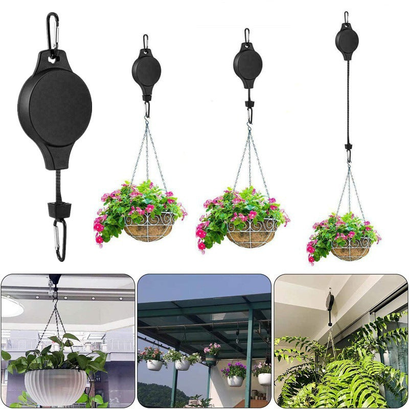 鉢植えハンガー プランターハンガー 伸縮式 カラビナ付き 吊り下げフック ハンギング 商品画像5