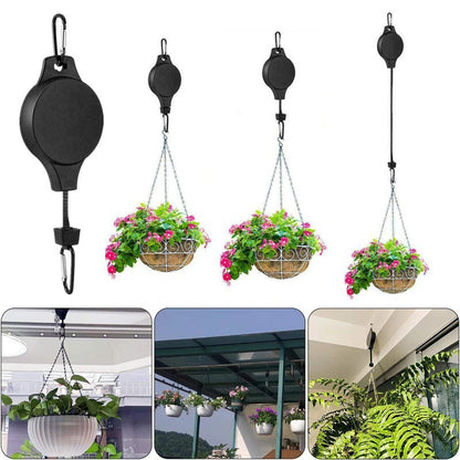鉢植えハンガー プランターハンガー 伸縮式 カラビナ付き 吊り下げフック ハンギング 商品画像5