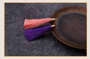 タッセル 4個セット カン付き ハンドメイド 手作り アクセサリーパーツ 手芸 材料 DIY フリンジ 房飾り 装飾 クラフト