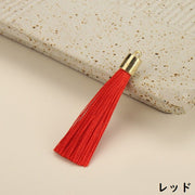 タッセル 4個セット カン付き ハンドメイド 手作り アクセサリーパーツ 手芸 材料 DIY フリンジ 房飾り 装飾 クラフト