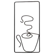 ワイヤーアート ウォールアート 壁飾り 壁面 装飾 インテリア カフェ コーヒー リビング かわいい おしゃれ デコレーション