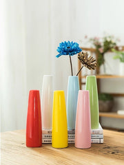 花瓶 花びん フラワーベース フラワースタンド 一輪挿し 陶器 シンプル 円柱 おしゃれ 可愛い 生け花 造花 インテリア雑貨