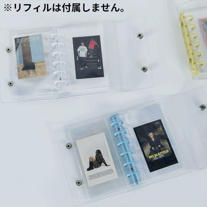 シール帳 バインダー ミニファイル A7サイズ 6穴 透明 商品画像2