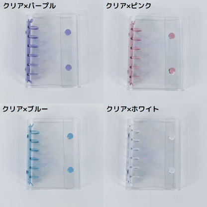 シール帳 バインダー ミニファイル A7サイズ 6穴 透明 商品画像3