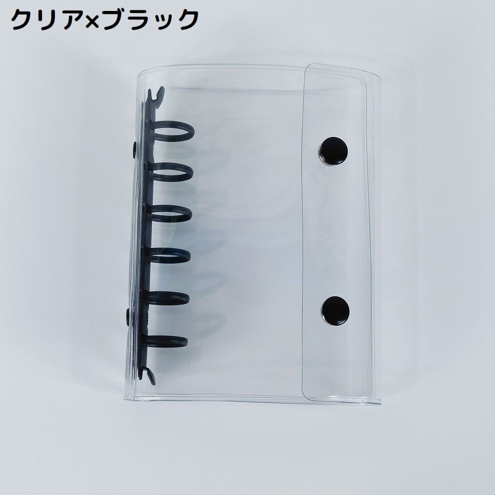 シール帳 バインダー ミニファイル A7サイズ 6穴 透明 商品画像4