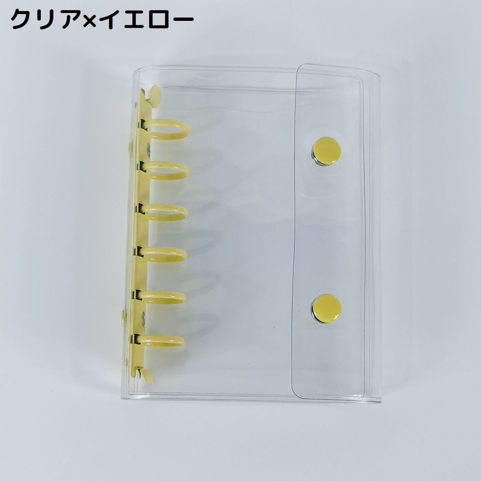 シール帳 バインダー ミニファイル A7サイズ 6穴 透明 商品画像5
