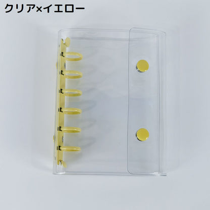 シール帳 バインダー ミニファイル A7サイズ 6穴 透明 商品画像5