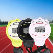 ストップウォッチ デジタル タイマー 電子式 リチウム スポーツ 陸上競技 ランニング トレーニング 計測器 計時 フィットネス 競技用 首紐 計測 速度 シンプル