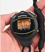 ストップウォッチ デジタル タイマー 電子式 リチウム スポーツ 陸上競技 ランニング トレーニング 計測器 計時 フィットネス 競技用 首紐 計測 速度 シンプル