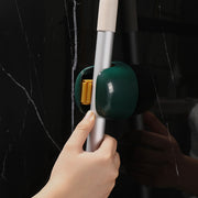 モップホルダー ほうきホルダー 壁掛け 穴あけ不要 取り付け簡単 防水 掃除用具収納 シャワーヘッドホルダー モップ掛け ブラシ掛け 壁面 浮かせる収納 省スペース スッキリ