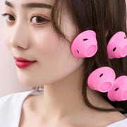 ヘアカーラー 同色10個セット 大小各5個セット レディース 女性 手巻きカーラー 巻き髪用 寝ながら ヘアアレンジ キノコ型 軽量