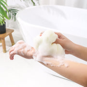 ボディスポンジ バススポンジ バス用品 バスグッズ ボディタオル 泡立ち ループ付き ボディケア 身体洗い 浴室 お風呂 丸型 かわいい