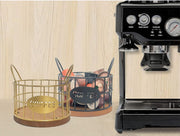 コーヒーカプセル収納バスケット かご コーヒー用品 お茶用品 アイアンラック キッチンラック キッチン収納 小物入れ 丸型 カゴ インテリア 見せる収納 おしゃれ かわいい