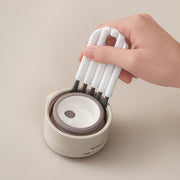 ブラシ 隙間ブラシ ボトルブラシ 水筒ブラシ コップブラシ グラスブラシ 溝ブラシ コップ洗い 隙間洗い キッチン用品 日用品雑貨 掃除用具 台所用品 パッキン洗い 哺乳瓶洗い スポンジ 便利グッズ シンプル 多用途 マルチブラシ 白 灰