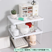 卓上ラック 卓上収納 ミニラック 単品 収納 机上 折りたたみ式 棚 整理 文房具 事務机 小物入れ 化粧品 オフィス リビング 洗面所 台所 玄関 シンプル インテリア