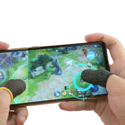 スマホ用 指サック 1ペア フィンガーキャップ 指カバー ゲーム 操作性 指紋防止 手汗対策 滑り止め 防滑 ゲーミング 薄手 通気 スマホゲーム モバイルゲーム