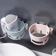 ドライヤーホルダー 壁掛け 収納 専用ラック ドライヤーラック 壁面収納 粘着テープ コードフック付き おしゃれ かわいい シンプル 洗面所 浴室 バスルーム 簡単取り付け 便利 日用品雑貨
