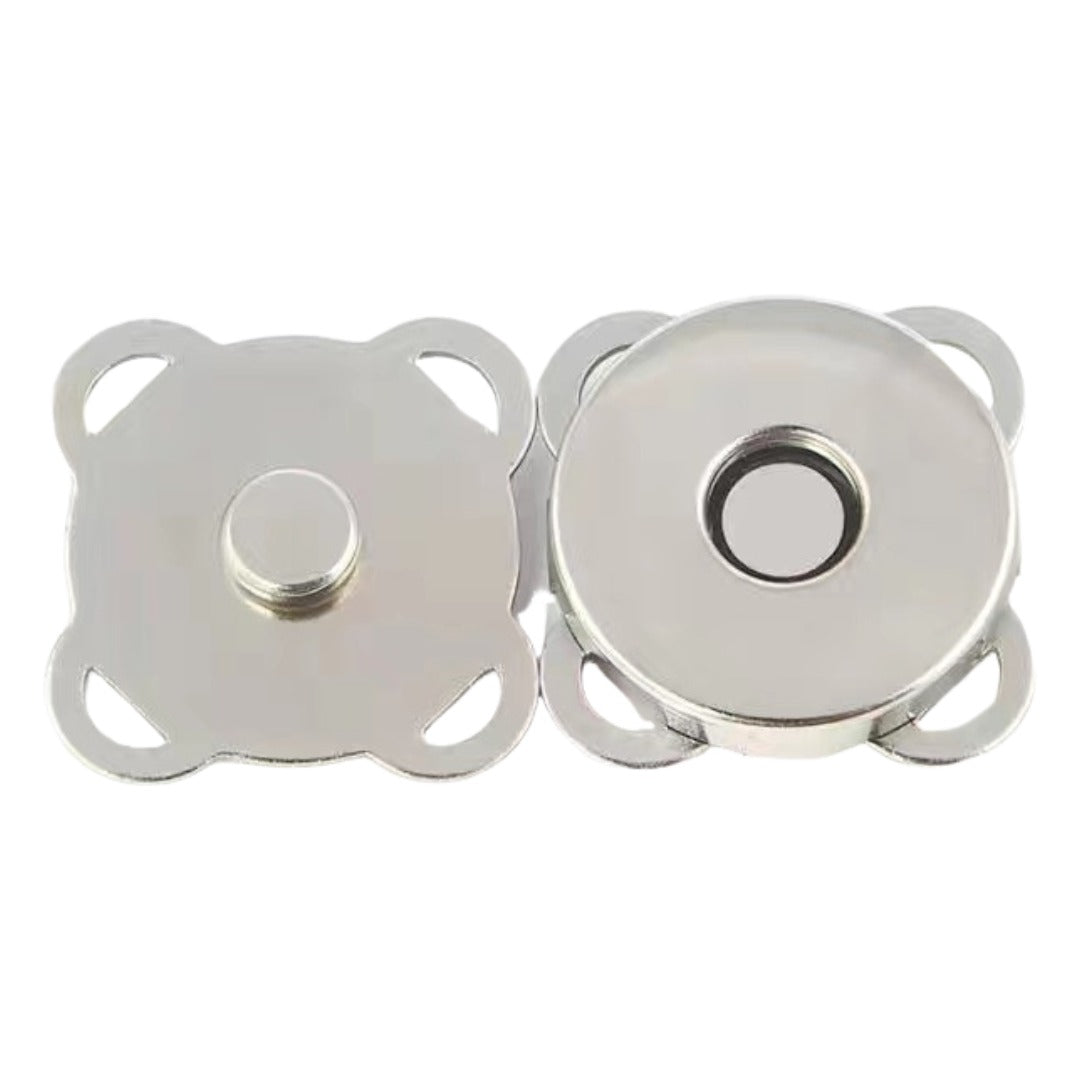マグネットホック 6個セット マグネットボタン 金属ボタン 手芸用品 手芸 シルバー6個セット バリエーション画像