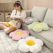 フロアクッション シートクッション 直径45cm お花 フラワー型 座布団 椅子用 背もたれ 背当て かわいい おしゃれ キュート インテリア雑貨 ファブリック 抱き枕