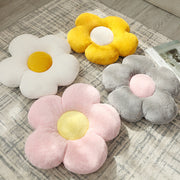 フロアクッション シートクッション 直径45cm お花 フラワー型 座布団 椅子用 背もたれ 背当て かわいい おしゃれ キュート インテリア雑貨 ファブリック 抱き枕