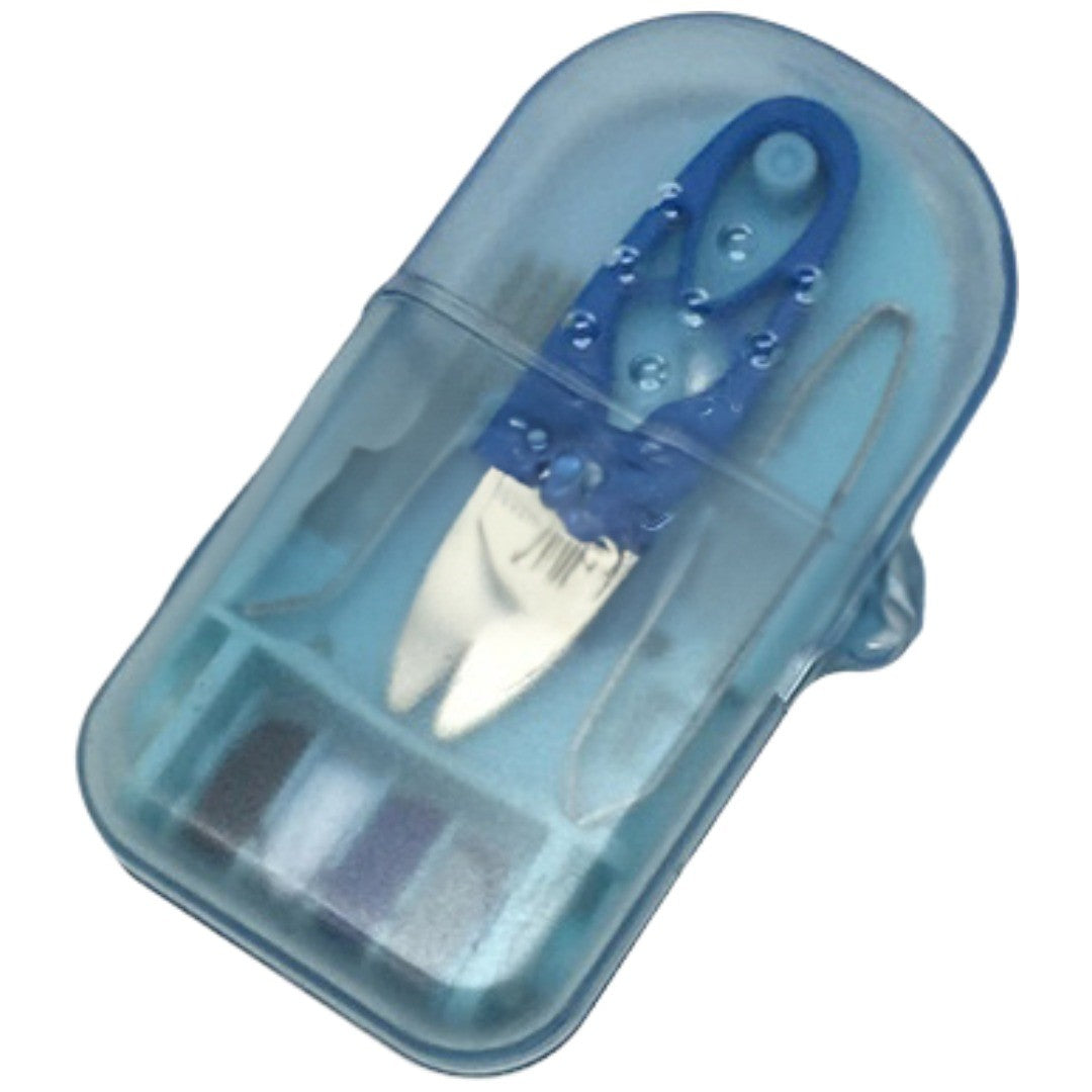 ソーイングセット 裁縫道具セット 携帯用 旅行用 ミニサイズ 持ち運び 針 ハサミ 糸通し ポータブル コンパクト