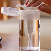 詰め替え容器 小分け容器 プッシュボトル ポンプディスペンサー 小分けボトル 120ml 150ml 200ml 化粧水 携帯 持ち運び 透明 クリア コットン 旅行 トラベル 便利