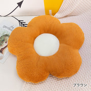 クッション 花柄 チェアクッション インテリアファブリック 厚手 座布団 デイジーフラワークッション お尻が痛くならない 厚め 椅子 座ぶとん ソファ オフィス 寝室 フロアクッション 一人掛け ふわふわ おしゃれ 家庭用