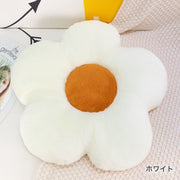 クッション 花柄 チェアクッション インテリアファブリック 厚手 座布団 デイジーフラワークッション お尻が痛くならない 厚め 椅子 座ぶとん ソファ オフィス 寝室 フロアクッション 一人掛け ふわふわ おしゃれ 家庭用