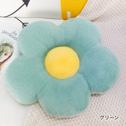 クッション 花柄 チェアクッション インテリアファブリック 厚手 座布団 デイジーフラワークッション お尻が痛くならない 厚め 椅子 座ぶとん ソファ オフィス 寝室 フロアクッション 一人掛け ふわふわ おしゃれ 家庭用