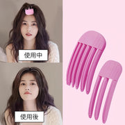 前髪立ち上げクリップ 2サイズセット ヘアアレンジ ヘアスタリング ふんわり 根本立ち上げ 根本櫛 クシ くし ヘアクリップ ヘアカーラー 簡単 便利グッズ センターパート ミディアム ショート ボブ ロング